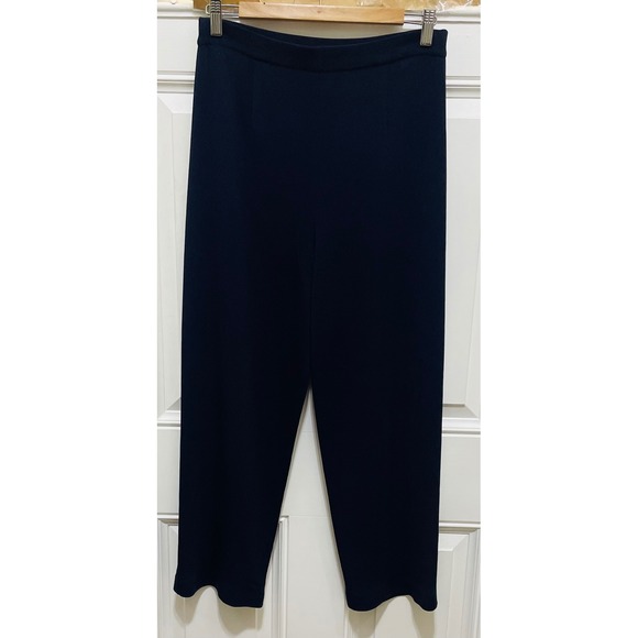 Misook Knit Pants Cropped Career‎ Casual Pull On Trousers Medium - Picture 1 of 3